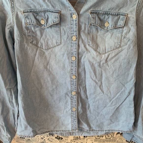 Mossimo Target Brand Button Down T-Shirt SZ Small - Picture 3 of 8